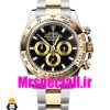 ساعت رولکس مدل دیتونا مردانه اتوماتیک دورنگ طلایی صفحه مشکی 2562 ROLEX DAYTONA