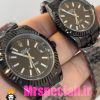 ساعت ست رولکس مردانه و زنانه مدل دیت جاست مشکی بند ژوبیل صفحه مشکی 020830 Rolex DATE JUST BLACK