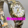 ساعت زنانه رولکس دیت جاست اتوماتیک دورنگ طلایی صفحه سفید سایز31 020642 ROLEX DATEJUST
