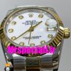 ساعت زنانه رولکس دیت جاست اتوماتیک دورنگ طلایی صفحه سفید سایز31 020642 ROLEX DATEJUST