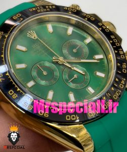 ساعت رولکس مردانه مدل دیتونا بند رابر سبز کرنوگراف 020840 ROLEX DAYTONA