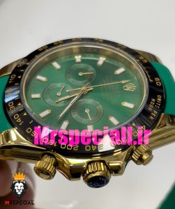 ساعت رولکس مردانه مدل دیتونا بند رابر سبز کرنوگراف 020840 ROLEX DAYTONA