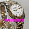ساعت زنانه رولکس دیت جاست اتوماتیک دورنگ رزگلد صفحه سفید سایز31 020640 ROLEX DATEJUST