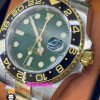 ساعت مردانه رولکس جی ام تی مستر اتوماتیک دو رنگ طلایی صفحه سبز 021244 ROLEX GMT MASTER