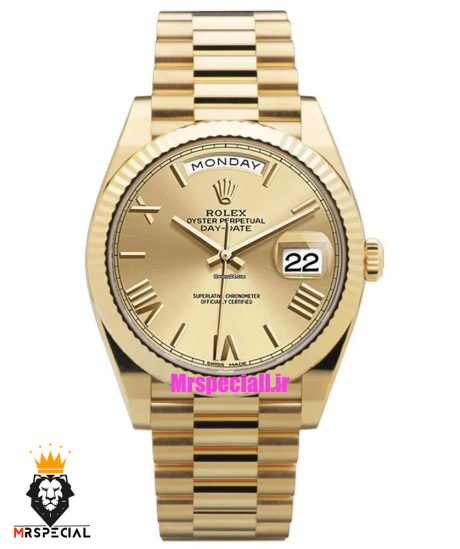ساعت رولکس مدل دی دیت طلایی اتوماتیک صفحه طلایی 021245 ROLEX DAY DATE