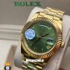ساعت رولکس مردانه مدل دی دیت طلایی اتوماتیک صفحه سبز 0943 ROLEX DAY DATE