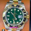 ساعت مردانه رولکس جی ام تی مستر اتوماتیک دو رنگ طلایی صفحه سبز 021244 ROLEX GMT MASTER