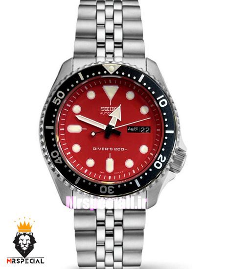 ساعت سیکو 5 مردانه اتوماتیک استیل صفحه قرمز 021395 SEIKO
