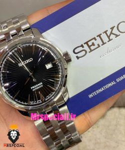 ساعت سیکو مردانه اتوماتیک استیل صفحه مشکی 021550 SEIKO Presage