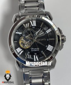 ساعت سیکو مردانه اتوماتیک استیل صفحه مشکی 021313 SEIKO PREMIER 