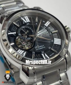 ساعت سیکو مردانه اتوماتیک استیل صفحه مشکی 021313 SEIKO PREMIER 