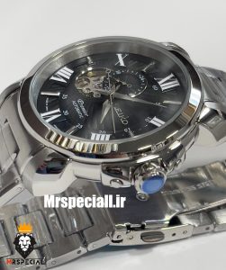 ساعت سیکو مردانه اتوماتیک استیل صفحه مشکی 021313 SEIKO PREMIER 