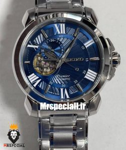 ساعت سیکو مردانه اتوماتیک استیل صفحه ابی 021312 SEIKO PREMIER 