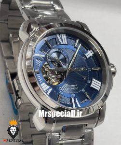 ساعت سیکو مردانه اتوماتیک استیل صفحه ابی 021312 SEIKO PREMIER 