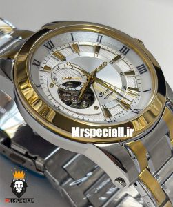 ساعت سیکو مردانه اتوماتیک استیل دورنگ طلایی صفحه سفید 021314 SEIKO PREMIER 