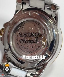 ساعت سیکو مردانه اتوماتیک استیل دورنگ طلایی صفحه سفید 021314 SEIKO PREMIER