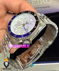 ساعت مردانه سیکو 5 جی ام تی اتوماتیک صفحه سفید 021648 SEIKO 5 GMT