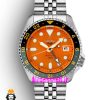 ساعت مردانه سیکو 5 جی ام تی اتوماتیک صفحه نارنجی 021649 SEIKO 5 GMT
