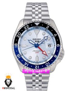 ساعت مردانه سیکو 5 جی ام تی اتوماتیک صفحه سفید 021648 SEIKO 5 GMT