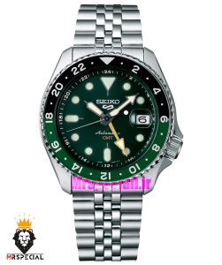ساعت مردانه سیکو 5 جی ام تی اتوماتیک صفحه سبز 021646 SEIKO 5 GMT