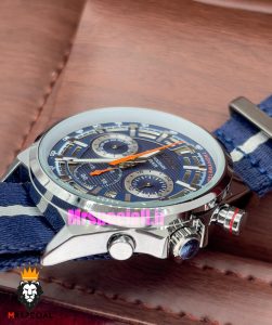 ساعت سیکو مردانه کرنوگراف بند ناتو 021135 SEIKO Chronograph 