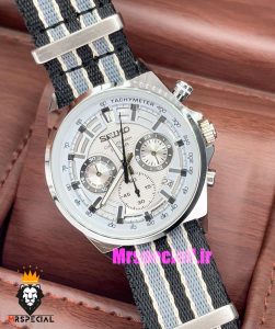 ساعت سیکو مردانه کرنوگراف بند ناتو 021137 SEIKO Chronograph