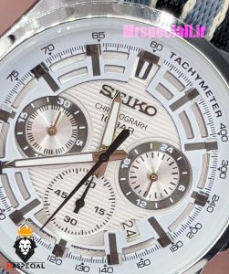 ساعت سیکو مردانه کرنوگراف بند ناتو 021137 SEIKO Chronograph