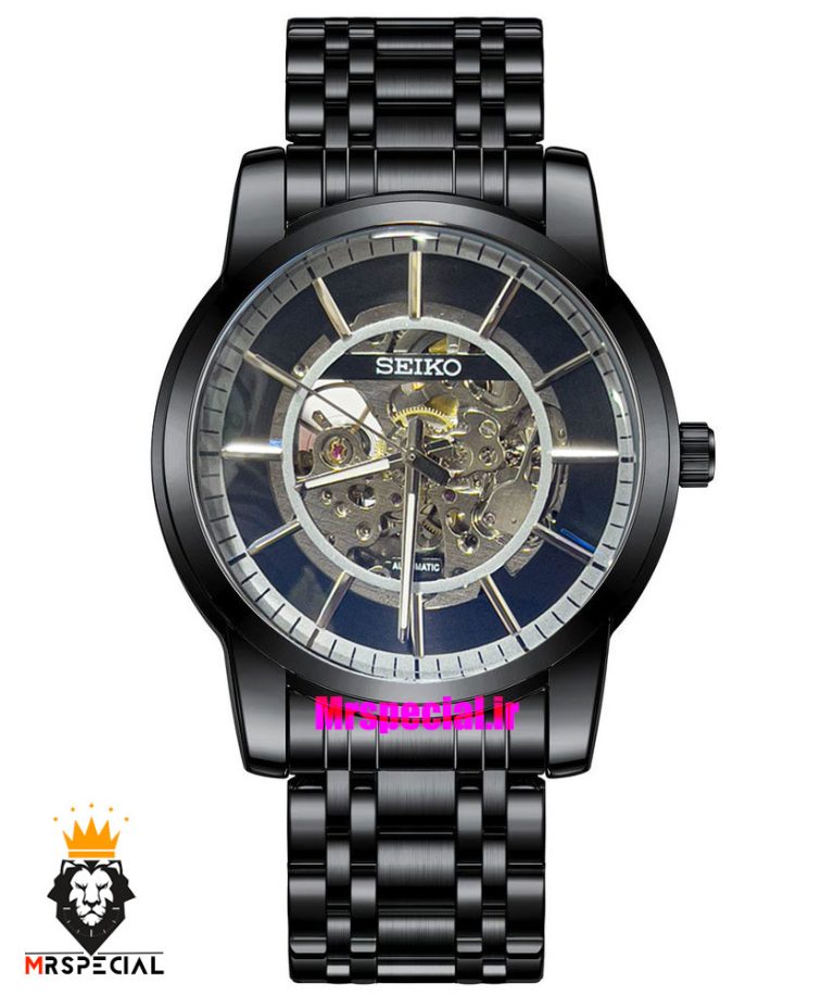 ساعت سیکو مردانه اتوماتیک استیل مشکی صفحه مشکی 021292 SEIKO Automatic