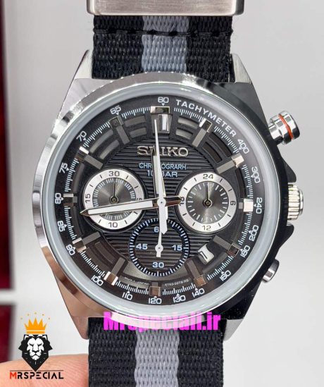ساعت سیکو مردانه کرنوگراف بند ناتو 021136 SEIKO Chronograph
