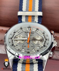 ساعت سیکو مردانه کرنوگراف بند ناتو 021139 SEIKO Chronograph 