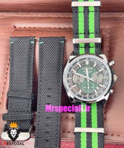 ساعت سیکو مردانه کرنوگراف بند ناتو 021138 SEIKO Chronograph 