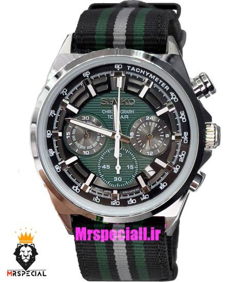 ساعت سیکو مردانه کرنوگراف بند ناتو 021138 SEIKO Chronograph