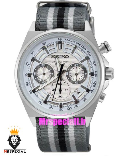 ساعت سیکو مردانه کرنوگراف بند ناتو 021137 SEIKO Chronograph
