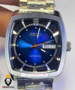 ساعت سیکو مردانه اتوماتیک چهارگوش استیل صفحه ابی 020143 SEIKO Recraft