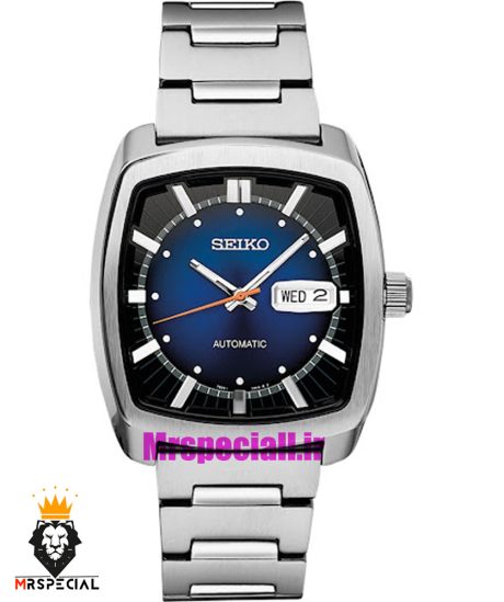ساعت سیکو مردانه اتوماتیک چهارگوش استیل صفحه ابی 020143 SEIKO Recraft