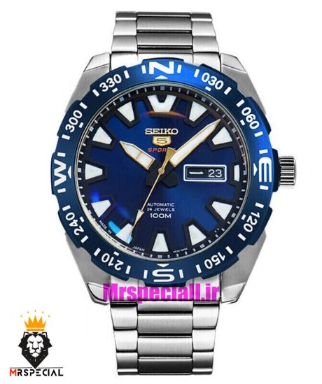 ساعت سیکو 5 اسپرت مردانه اتوماتیک صفحه ابی 020142 SEIKO 5 Sport