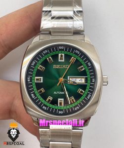 ساعت سیکو مردانه اتوماتیک استیل صفحه سبز 020150 SEIKO Recraft Automatic Silver Green Screen