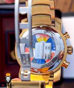 ساعت مچی مردانه بولگاری کرنوگراف طلایی BVLGARI 2362
