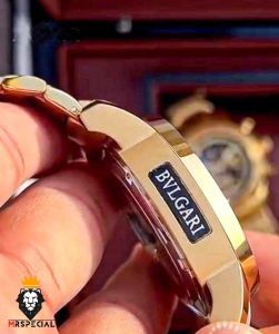 ساعت مچی مردانه بولگاری کرنوگراف طلایی BVLGARI 2362