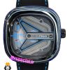 ساعت مچی مردانه سون فرایدی اتوماتیک بند رابر مشکی صفحه مشکی SEVENFRIDAY 021408