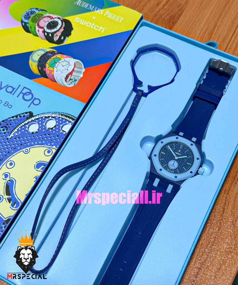 ساعت سواچ رویال پاپ سفید 021602 Audemars Piguet x Swatch HUIT BLANC