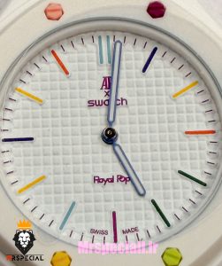 ساعت سواچ رویال پاپ سفید 021602 Audemars Piguet x Swatch HUIT BLANC