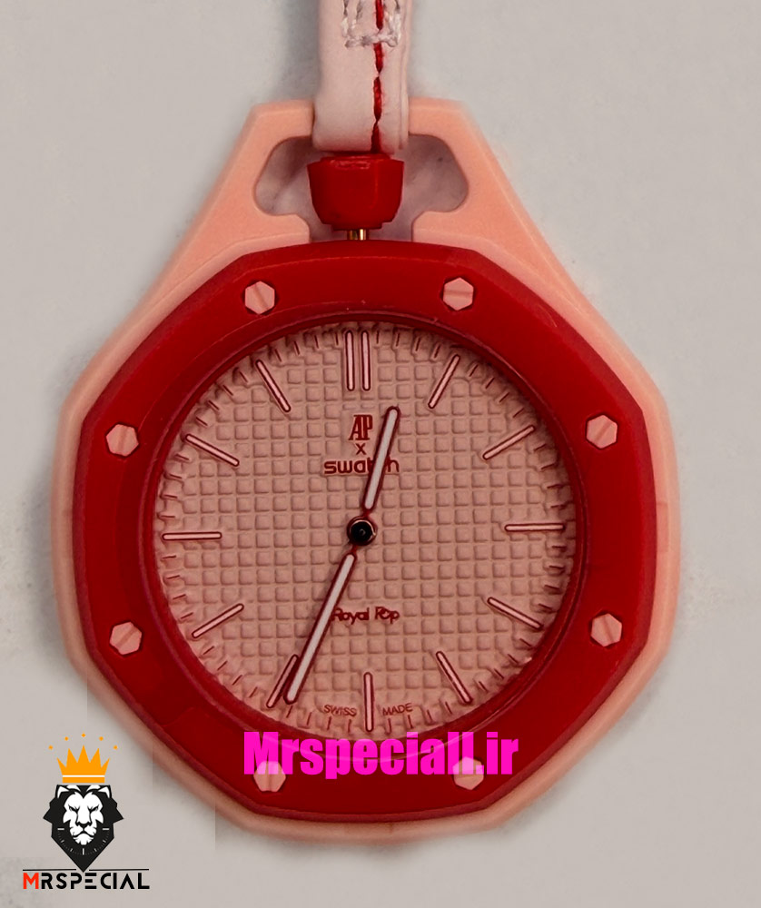 ساعت سواچ رویال پاپ صورتی قرمز 021603 Audemars Piguet x Swatch OTTO ROSSO