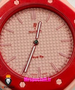 ساعت سواچ رویال پاپ صورتی قرمز 021603 Audemars Piguet x Swatch OTTO ROSSO