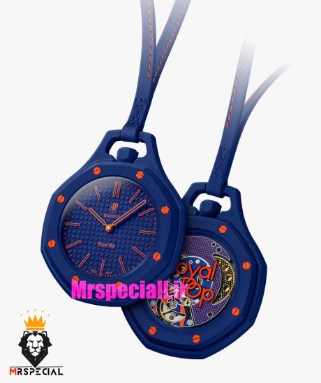 ساعت سواچ رویال پاپ سورمه ای 021607 Audemars Piguet x Swatch ORENJI HACHI