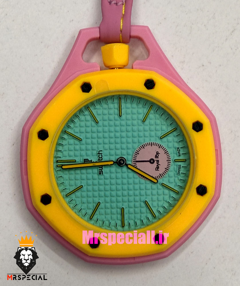 ساعت سواچ رویال پاپ صورتی 021606 Audemars Piguet x Swatch OTG ROZ