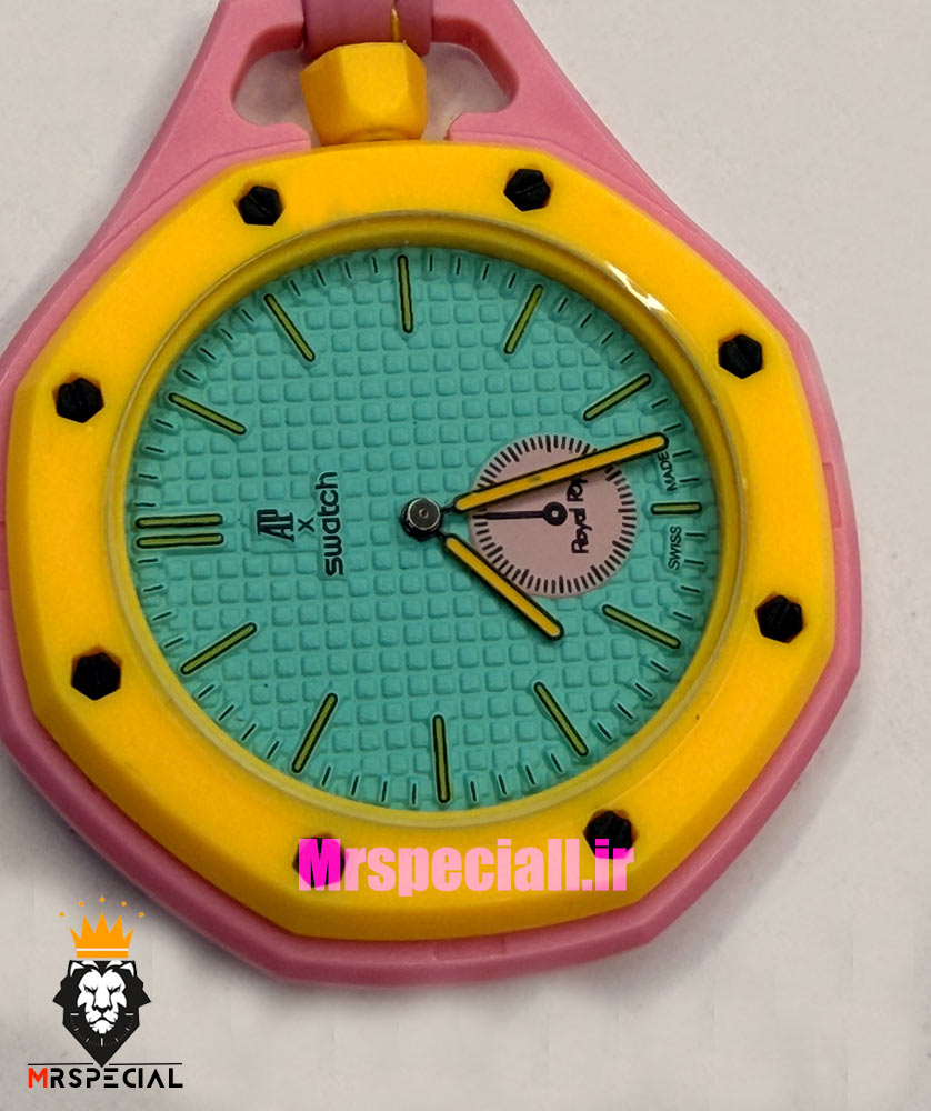ساعت سواچ رویال پاپ صورتی 021606 Audemars Piguet x Swatch OTG ROZ