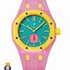 ساعت سواچ رویال پاپ صورتی 021606 Audemars Piguet x Swatch OTG ROZ