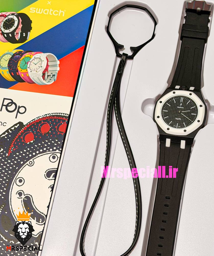 ساعت سواچ رویال پاپ مشکی 021605 Audemars Piguet x Swatch OCHO NEGRO