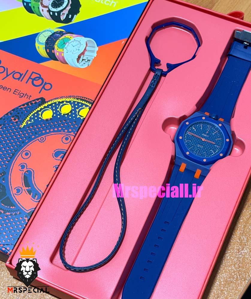 ساعت سواچ رویال پاپ سورمه ای 021607 Audemars Piguet x Swatch ORENJI HACHI